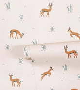 TANZANIA - Papier peint enfant - Motif gazelles